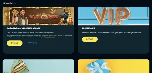 Casino&Friends Bonuses